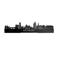 Standing Skyline Mechelen Zwart Glanzend