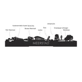 Standing Skyline Meerstad Palissander houten cadeau decoratie relatiegeschenk van WoodWideCities