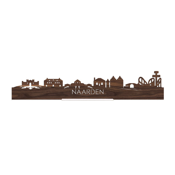Standing Skyline Naarden Noten houten cadeau decoratie relatiegeschenk van WoodWideCities