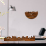 Standing Skyline Naarden Palissander houten cadeau decoratie relatiegeschenk van WoodWideCities