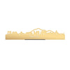 Standing Skyline Napoli Metallic Goud gerecycled kunststof cadeau decoratie relatiegeschenk van WoodWideCities