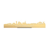 Standing Skyline Nieuw-Lekkerland Metallic Goud gerecycled kunststof cadeau decoratie relatiegeschenk van WoodWideCities