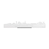Standing Skyline Nieuw-Lekkerland Wit glanzend gerecycled kunststof cadeau decoratie relatiegeschenk van WoodWideCities