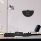 Standing Skyline Nijkerk Zwart houten cadeau decoratie relatiegeschenk van WoodWideCities