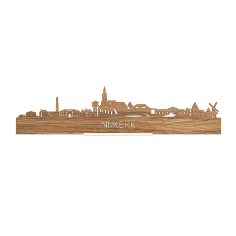 Standing Skyline Nijkerk Eiken houten cadeau decoratie relatiegeschenk van WoodWideCities
