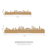Standing Skyline Noordwijkerhout Bamboe houten cadeau decoratie relatiegeschenk van WoodWideCities