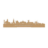 Standing Skyline Noordwijkerhout Bamboe houten cadeau decoratie relatiegeschenk van WoodWideCities