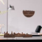 Standing Skyline Noordwijkerhout Noten houten cadeau decoratie relatiegeschenk van WoodWideCities