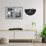 Standing Skyline Numansdorp Zwart houten cadeau decoratie relatiegeschenk van WoodWideCities