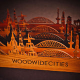Standing Skyline Numansdorp Zwart houten cadeau decoratie relatiegeschenk van WoodWideCities