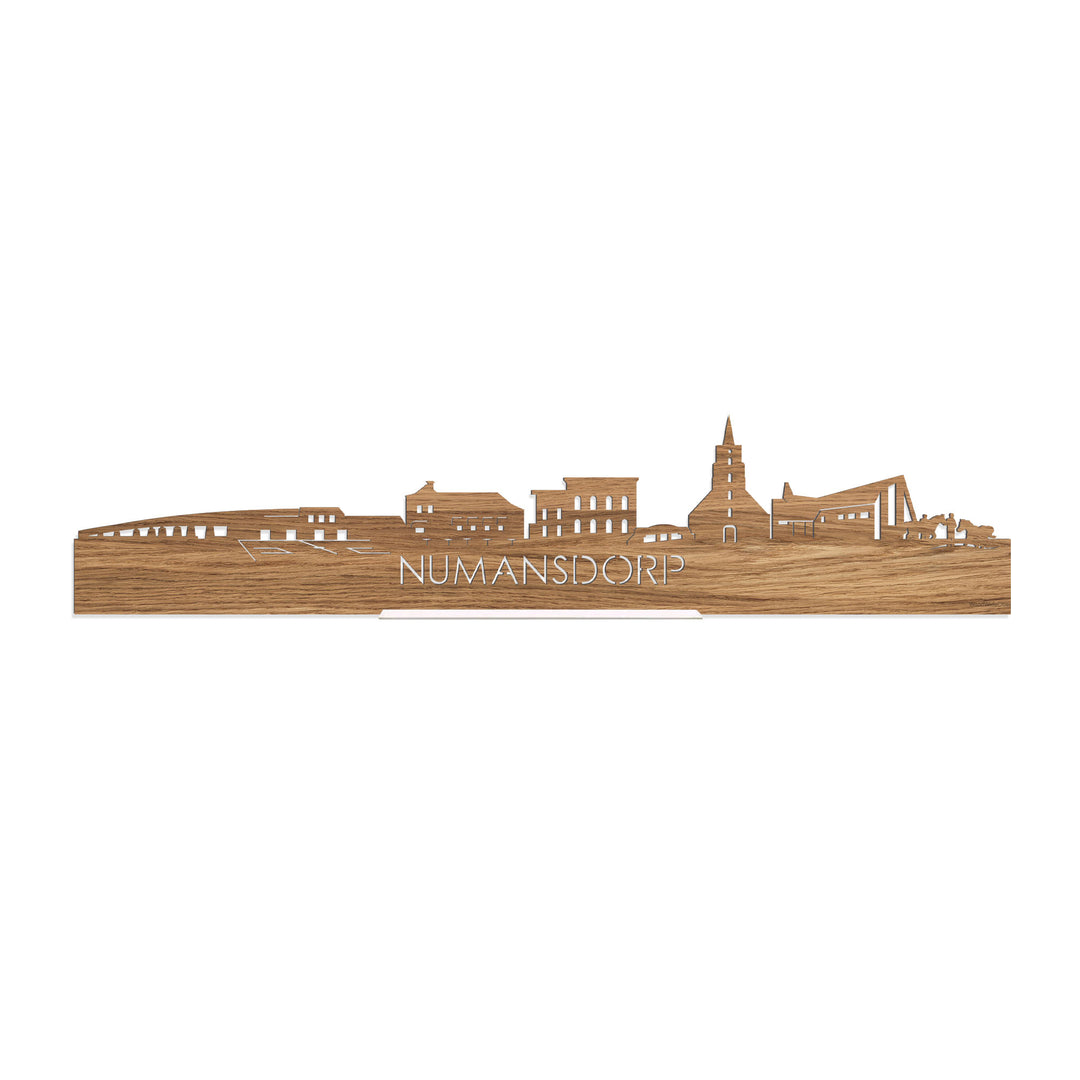 Standing Skyline Numansdorp Eiken houten cadeau decoratie relatiegeschenk van WoodWideCities