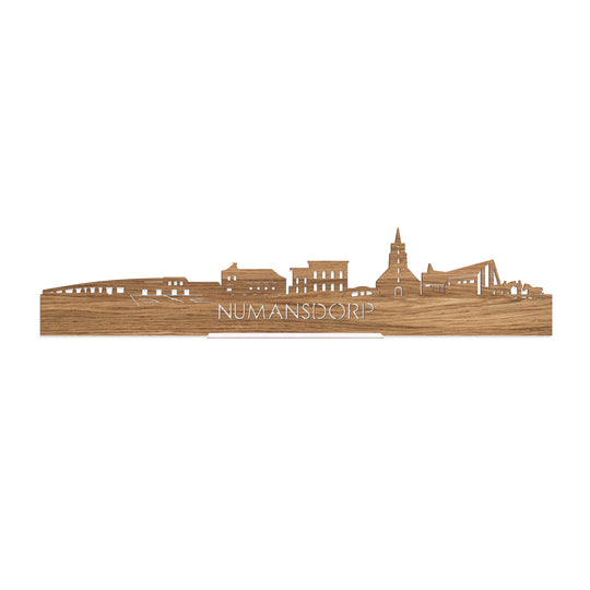Standing Skyline Numansdorp Eiken houten cadeau decoratie relatiegeschenk van WoodWideCities