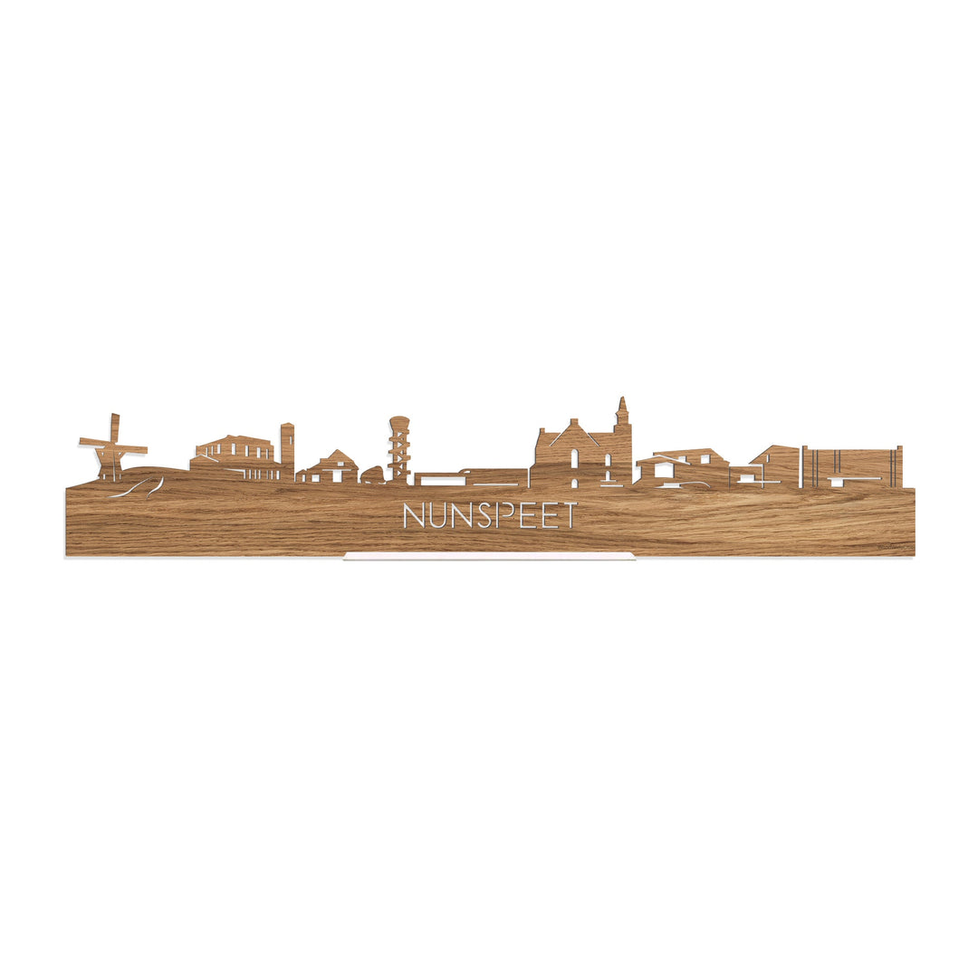 Standing Skyline Nunspeet Eiken houten cadeau decoratie relatiegeschenk van WoodWideCities