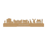 Standing Skyline Oegstgeest Bamboe houten cadeau decoratie relatiegeschenk van WoodWideCities