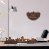 Standing Skyline Oisterwijk Noten houten cadeau decoratie relatiegeschenk van WoodWideCities
