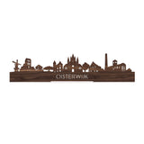 Standing Skyline Oisterwijk Noten houten cadeau decoratie relatiegeschenk van WoodWideCities