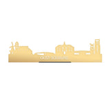 Standing Skyline Oost-Souburg Goud Metallic 40 cm houten cadeau decoratie relatiegeschenk van WoodWideCities