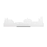 Standing Skyline Oost-Souburg Wit Glanzend 40 cm houten cadeau decoratie relatiegeschenk van WoodWideCities