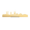 Standing Skyline Oostende Metallic Goud gerecycled kunststof cadeau decoratie relatiegeschenk van WoodWideCities
