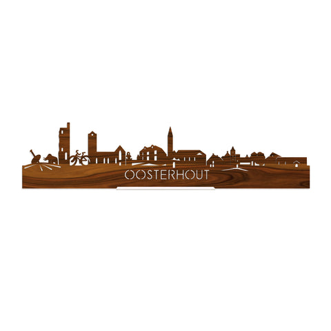 Standing Skyline Oosterhout Palissander houten cadeau decoratie relatiegeschenk van WoodWideCities