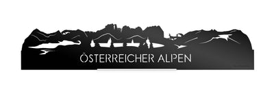 Standing Skyline Österreich Alps Black Glossy