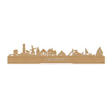 Standing Skyline Ouddorp Bamboe houten cadeau decoratie relatiegeschenk van WoodWideCities