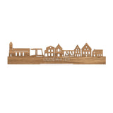 Standing Skyline Oudewater Eiken houten cadeau decoratie relatiegeschenk van WoodWideCities