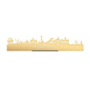 Standing Skyline Purmerend Goud Metallic 40 cm houten cadeau decoratie relatiegeschenk van WoodWideCities