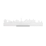 Standing Skyline Purmerend Wit Glanzend 40 cm houten cadeau decoratie relatiegeschenk van WoodWideCities