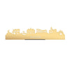 Standing Skyline Rijssen Goud Metallic 40 cm houten cadeau decoratie relatiegeschenk van WoodWideCities