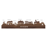 Standing Skyline Rijssen Noten houten cadeau decoratie relatiegeschenk van WoodWideCities