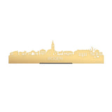 Standing Skyline Roden Metallic Goud gerecycled kunststof cadeau decoratie relatiegeschenk van WoodWideCities