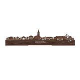 Standing Skyline Roden Noten houten cadeau decoratie relatiegeschenk van WoodWideCities