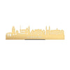 Standing Skyline Roermond Goud Metallic 40 cm houten cadeau decoratie relatiegeschenk van WoodWideCities