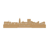 Standing Skyline Roeselare Bamboe houten cadeau decoratie relatiegeschenk van WoodWideCities
