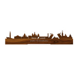 Standing Skyline Saint Petersburg Palissander houten cadeau decoratie relatiegeschenk van WoodWideCities