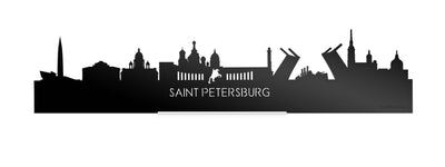 Standing Skyline Saint Petersburg Zwart Glanzend