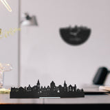 Standing Skyline Schagen Zwart houten cadeau decoratie relatiegeschenk van WoodWideCities