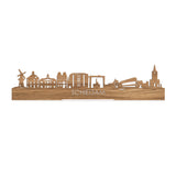 Standing Skyline Schiedam Eiken houten cadeau decoratie relatiegeschenk van WoodWideCities