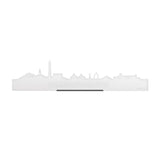 Standing Skyline Schiermonnikoog Wit Glanzend 40 cm houten cadeau decoratie relatiegeschenk van WoodWideCities