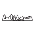 Standing Skyline Shape Almere Black