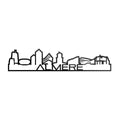 Standing Skyline Shape Almere Zwart Glanzend