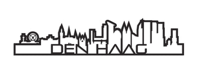 Standing Skyline Shape Den Haag Black