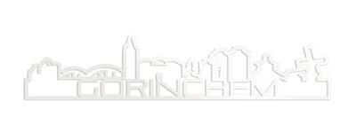 Standing Skyline Shape Gorinchem Wit Glanzend