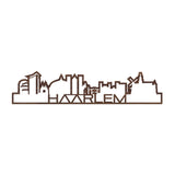 Standing Skyline Shape Haarlem Noten houten cadeau decoratie relatiegeschenk van WoodWideCities