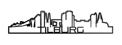 Standing Skyline Shape Tilburg Zwart Glanzend