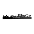 Standing Skyline Singapore Black Glossy