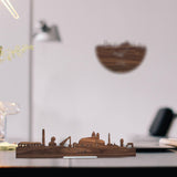 Standing Skyline Spijk-Zevenaar Noten houten cadeau decoratie relatiegeschenk van WoodWideCities