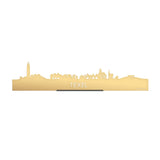 Standing Skyline Texel Goud Metallic 40 cm houten cadeau decoratie relatiegeschenk van WoodWideCities