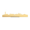 Standing Skyline Texel Goud Metallic 40 cm houten cadeau decoratie relatiegeschenk van WoodWideCities